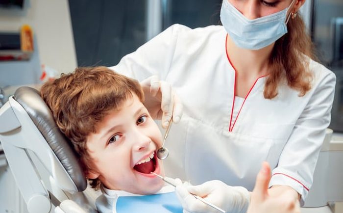 Child at dental visit