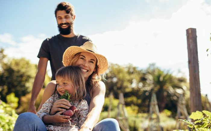 Family outdoors